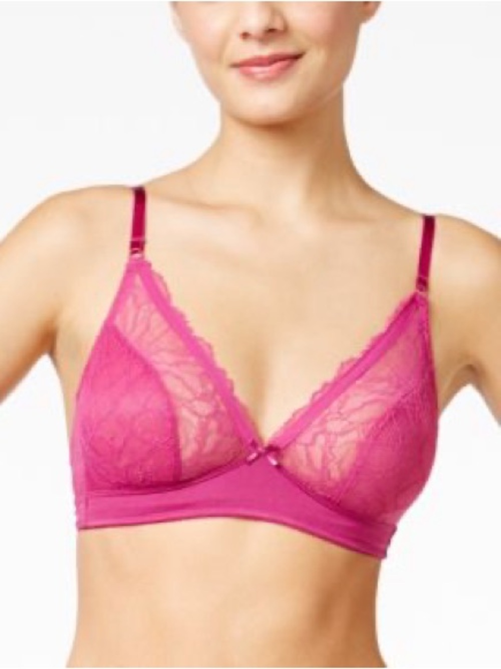 B.tempted Fuchsia Lace Bralette